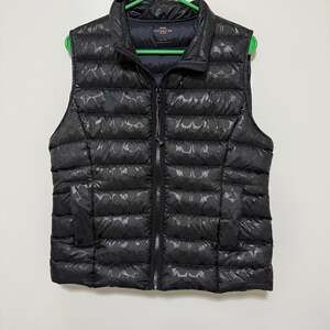 Coach Women’s Duck Down Puffer Vest Heavy Logo Old Money